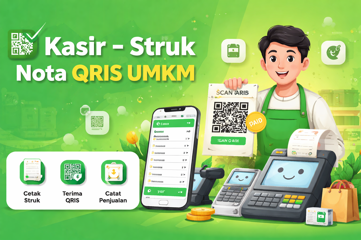 Kasir - Struk Nota QRIS UMKM